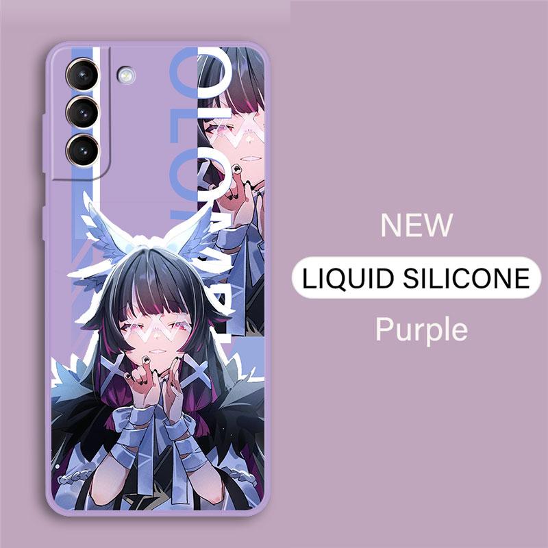 Husă de telefon Genshin Impact Peoples pentru Samsung Galaxy S20 Fe S23 Ultra S10e S9 Plus S8 S21 5g S10 S22 Husă lichidă pătrată de lux