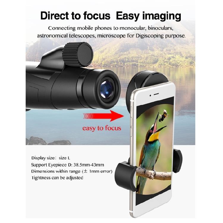 Light Weight Portables Phone Brackets Telescopic Observation Phone Mount for Camping & Uranological