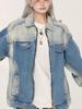 Chaqueta de Motocicleta de Denim Retro Desgastado para Mujer 2026 para Principios de Primavera