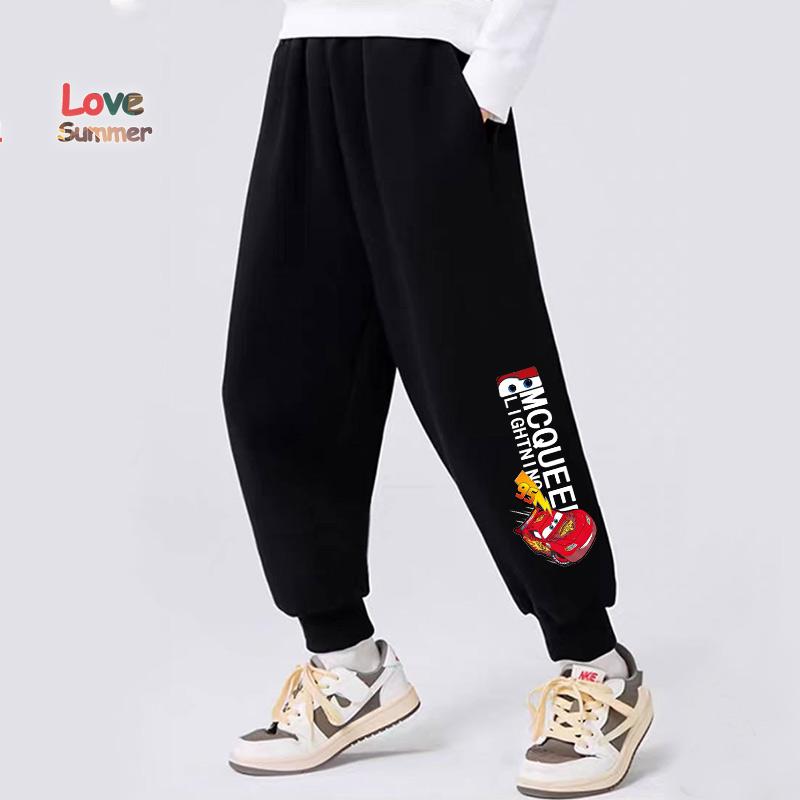 Boy's Pants Kids Trousers Cars Lightning McQueen Pants for Children Sweatpants Unisex Casual Spring Autumn Kids Clothes 4 To 14Years