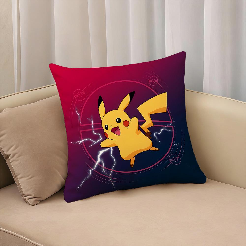 Pillow Cases P-Pika Q-Chu Personalized Gifts Decorative Sofa Cushions Covers Interior Decoration Home Decor Items Cushion Cover