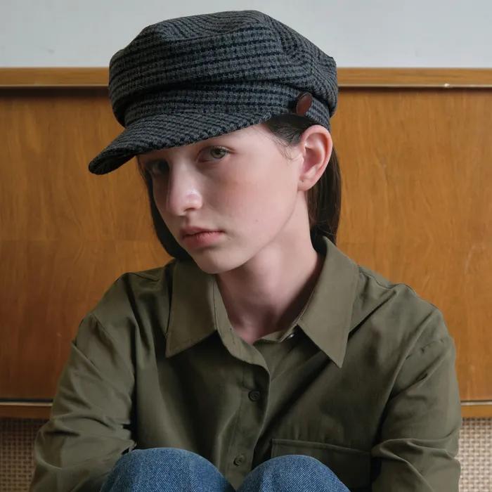 Classic Tweed Matorros cap_Charcoal(O25-ACC06)