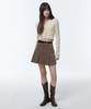 Musinsa Standard Woman Women'S Corduroy Pleated Mini Skirt [Khaki Brown]