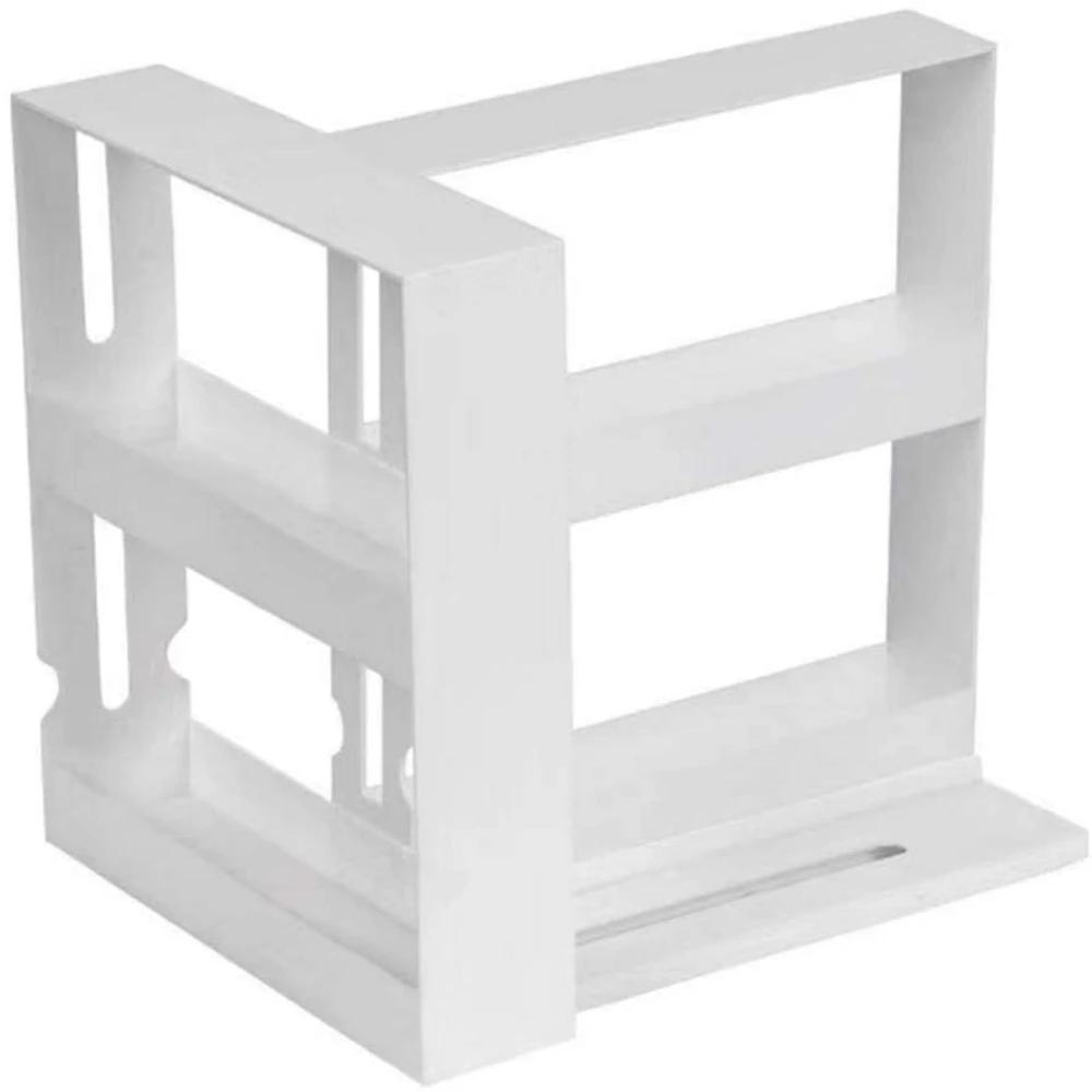 

Spice Organizer Rack Multi-function 2 Tier Rotating Storage Shelf Slide Kitchen Cabinet Cupboard Organizer Kitchen Storage Rack белый