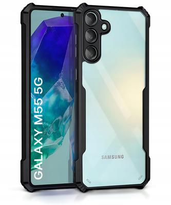 Case for Samsung Galaxy M55 5G, AntiDrop Hybrid, Black