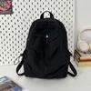 2026 New Student Schoolbag for Girl solid color simple and lightweight travel backpack trendy Korean style daily backpack