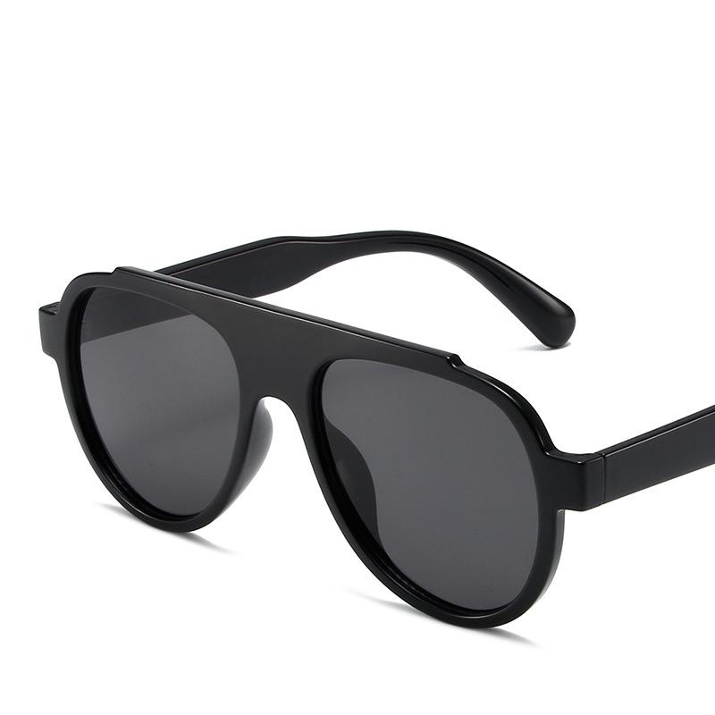New Fashion Sunglasses Large Frame Toad Mirror Men Leopard Pattern Color Personalized Street Women Outdoor Sun Glasses Uv400
