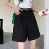 Women's Cotton-Linen Work Shorts, Summer 2026 New High-Waisted A-Line Wide-Leg Shorts