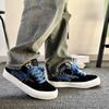 Mens Casual Canvas Sneakers Low Top Round Toe Rubber Sole Lightweight Comfortable Streetwear Style