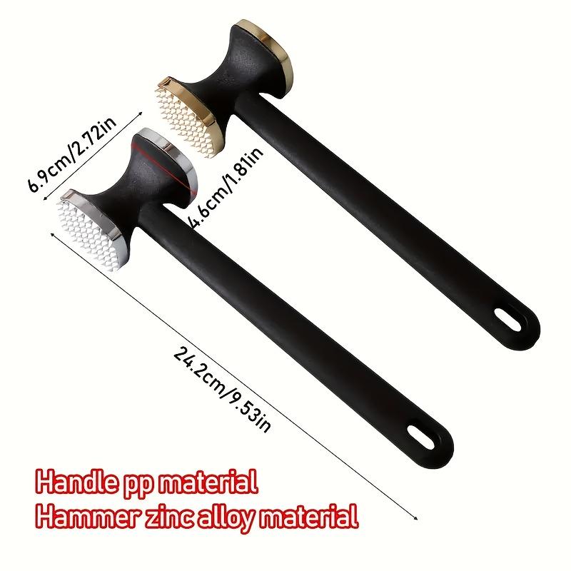 1pc Aluminum Alloy Meat Tenderizer, Manual Meat Mallet & Steak Hammer, Heavy-Duty Kitchen Tool for Tenderizing Chicken, Beef & Steak