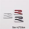 Golf 8th Gen New R Grille & Tail Emblem Metal Stickers - Front & Rear