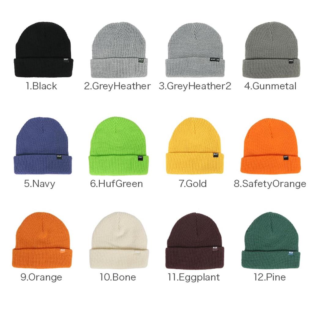 Huff Usual Beanie Knit Gray Men's Cap, [Used]