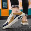 Slip-on Men Casual Fisherman Shoe Mesh Men Half Slipper Breathable Platform Sneakers Comfortable Outdoor Slippers Zapatos Hombre