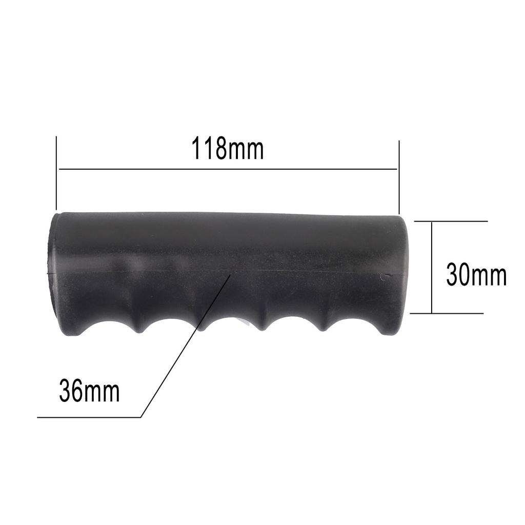 2 PCS Handle Cover Black Plastic Rubber Weatherproof