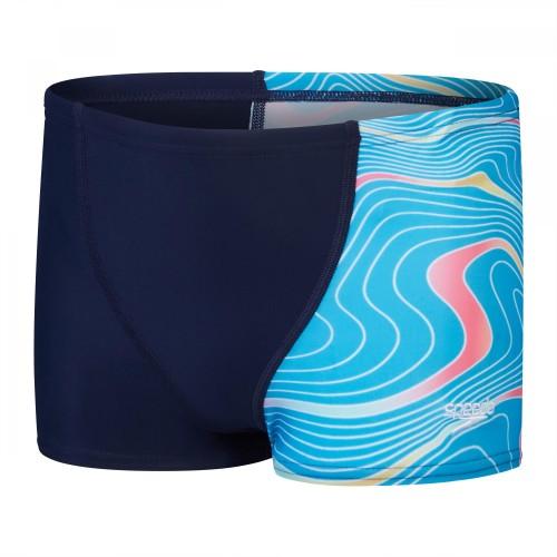 Speedo Boys Digital Print V-Cut Swim Shorts