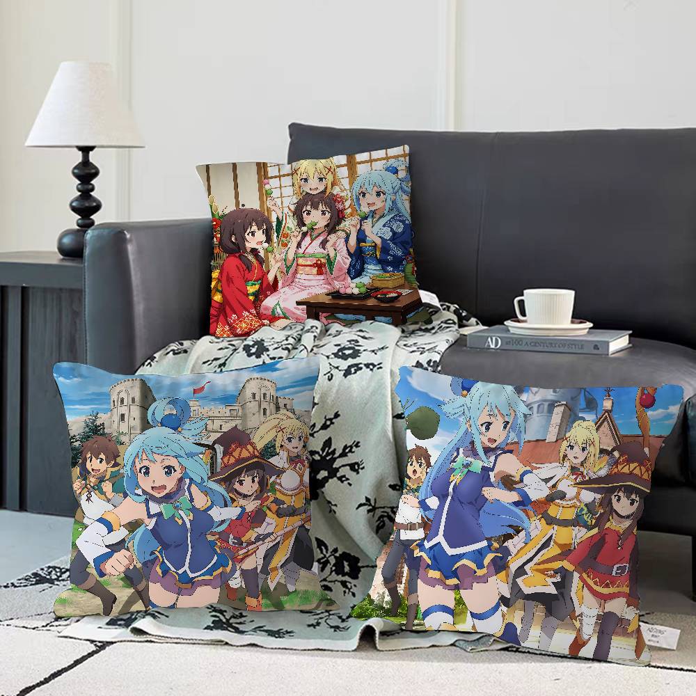 K-KONOSUBA Cushion Cover 30x50 Polyester Sofa Cushions Decorative Throw Pillows Home Decoration Pillowcover