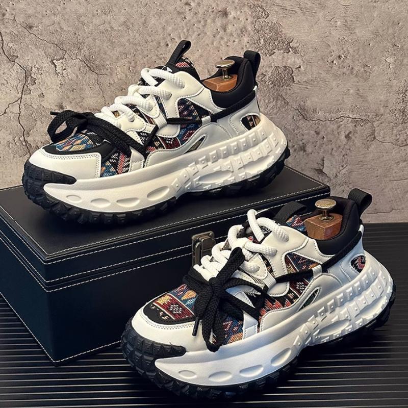 Fashion 2025 New Summer Breathable Thick-soled Versatile Sports Shoes for Men, Dad's Fashionable Casual Shoes Zapatillas  Hombre B9