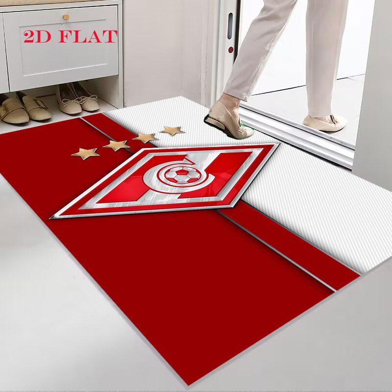 Spartak Moscow Fire Carpet Rug for Living Room Bedroom Home Sofa Decoration,Kids play Nonslip Floor Mat