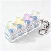 Heart Heart Keycap Fidget Keychain Crystal Clicker Button Keycap Keychain  Adults