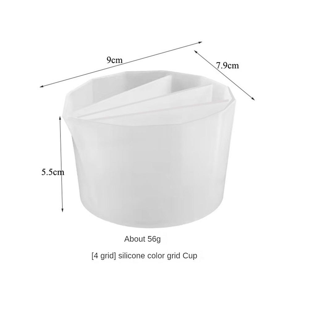 2/3/4/5 Grids Silicone Distributing Cup Pour Split Cup Resin Color Mixing Cup Epoxy Resin Acrylic Paint Crafts Making Tool