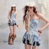 UNIFREE Plaid Halter Vest