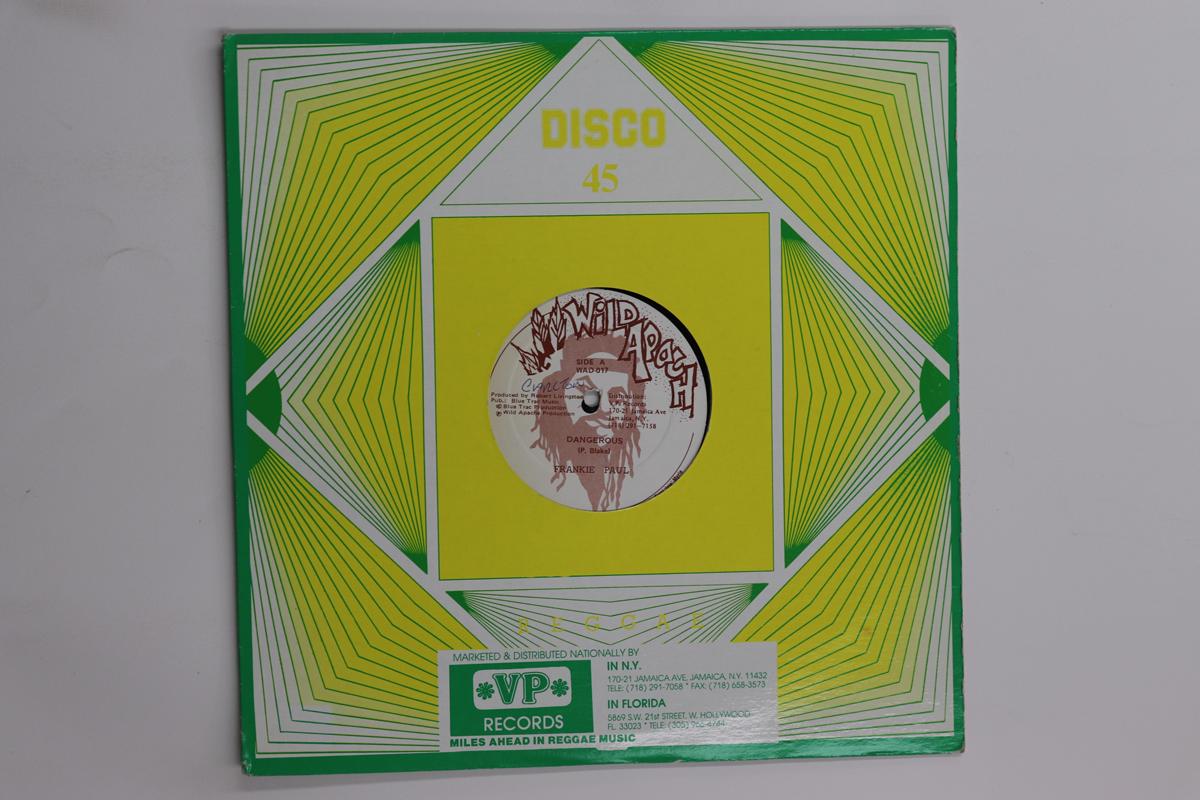 

12inch Record FRANKIE PAUL LADIE SHABA Dangerous Boy You Nice WAD017 WILD APACHE US Reggae Ska Dub Used