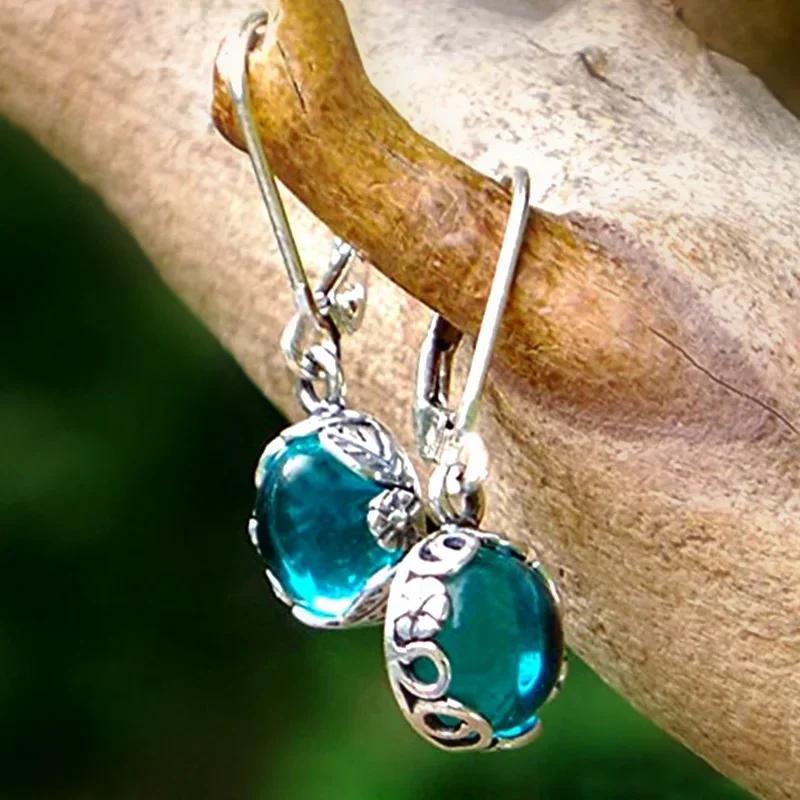 2026 New Colorful Crystal Zircon Bridal Earrings, European and American Personalized Fashion Trend, High End Jewelry