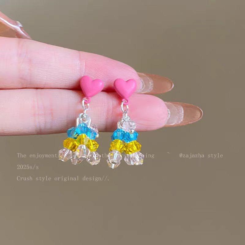 Old And Beautiful~ Fringed Earrings Niche Long Flower Butterfly Stud Earrings Exquisite Versatile Light Luxury Ears