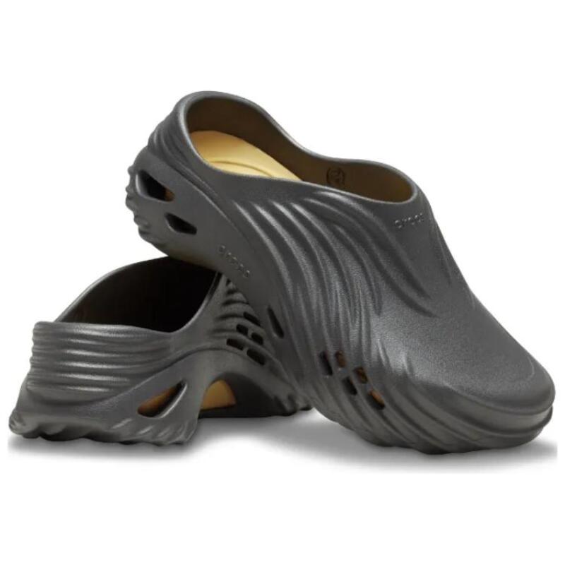 Crocs Echo WAVE CLOG Lightweight Retro Anti-Abrasion Toe Slippers Unisex Black