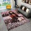 Kamado Nezuko Demon Slayer Anime Area Rug,Carpet Rug for Living Room Children Bedroom Sofa Doormat Decor,Kid Non-slip Floor Mat