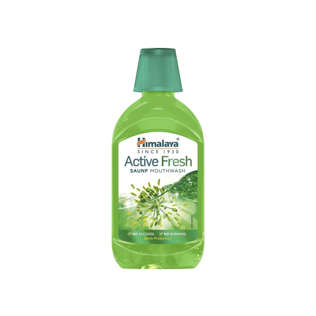 

Himalaya Active Fresh Saunf Ополаскиватель для полости рта 215 мл Без спирта Травяной уход за полостью рта для длительного свежего дыхания