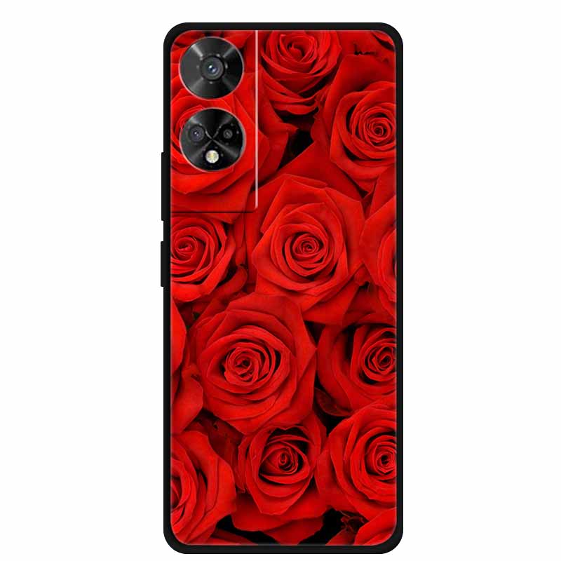 For TCL 50 5G Case Original Soft Silicone TPU Phone Cases Back Cover For TCL 50 XE 5G 50XE Fashion Planet New Coque Black Bumper