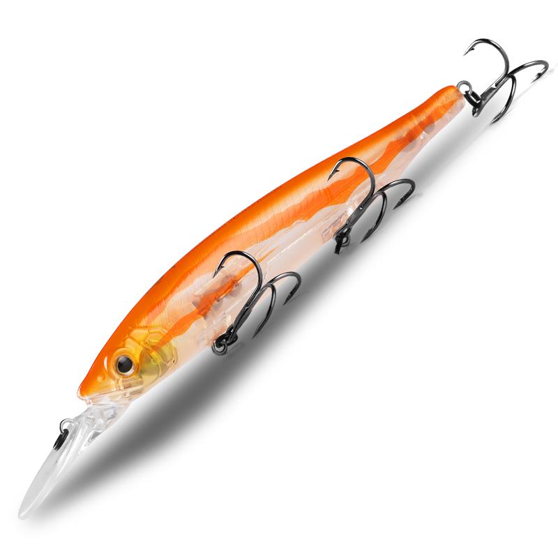 BEARKING 128mm 22.9g Depth2 - 3m Wobbler Top Fishing Lures Hard Bait Minnow Quality Hooks Fishing Accessories For Fishing Tackle