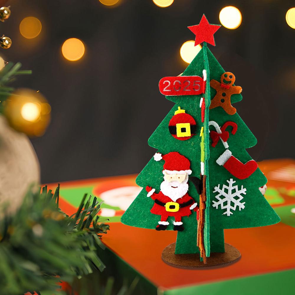 Handmade Non-Woven Christmas Tree Hanging Decoration, Children'S Mini Christmas Tree Material Package, Christmas Decorations