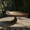 Decorative Bird Feeder Distressed Finish Vintage Iron Tray for Garden, Shop