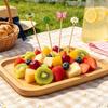 100Pcs Candy Color Cocktail Skewers Disposable Dessert Toothpicks  for Wedding Decor