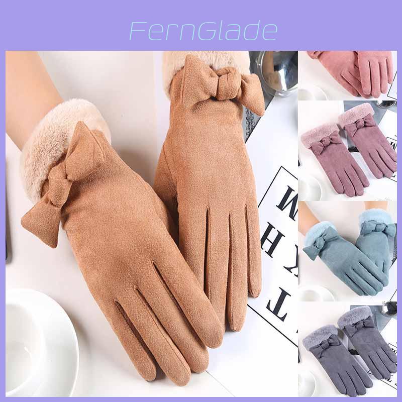 Luxurious Winter Warm Thick Soft Cashmere Touch Screen Gloves For Stylish Women Ladies