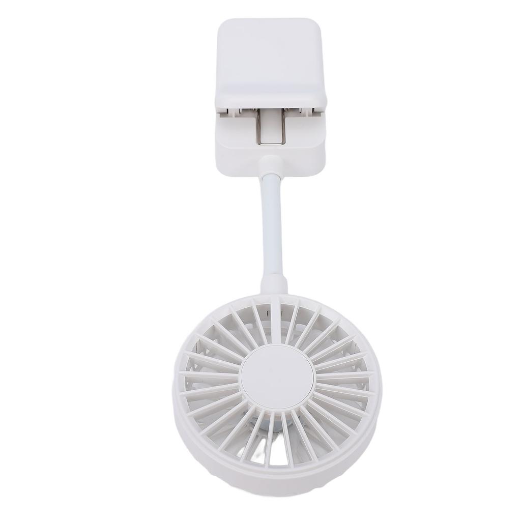 Clamp On Desk Fan 1200mAh USB Rechargeable Personal Fan 3 Speed Setting Multi Angle Adjustable for Bedroom Dormitory