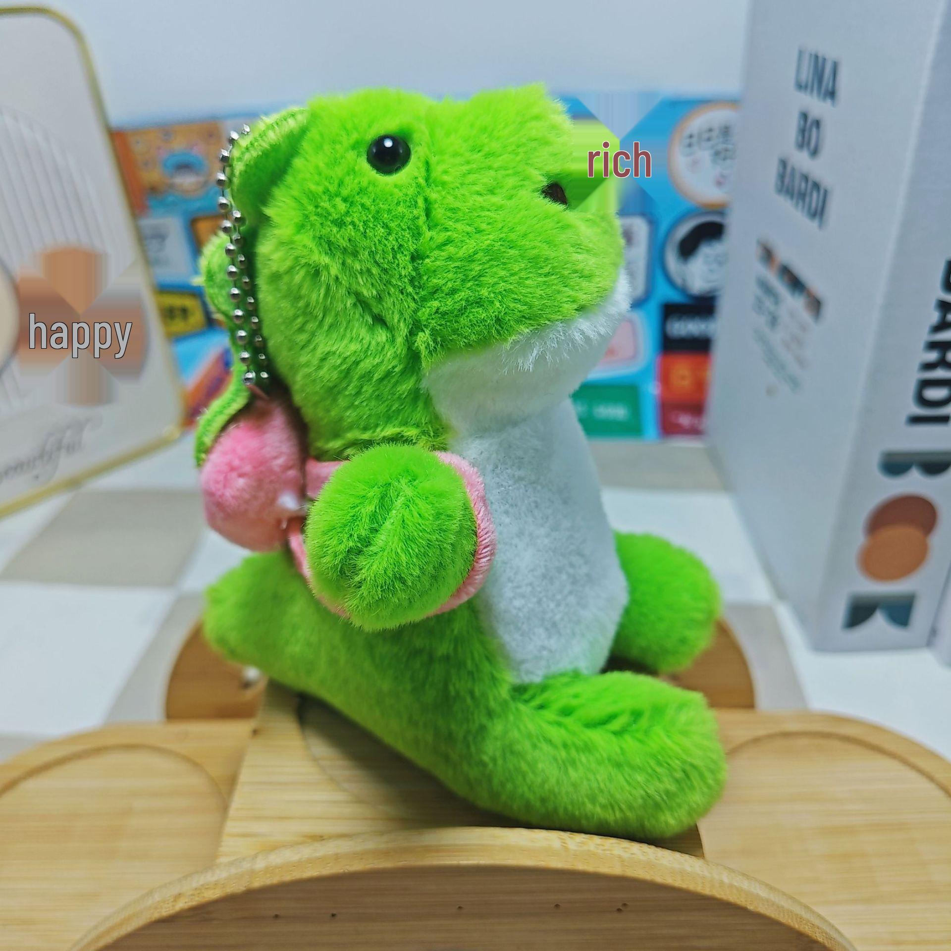 

Cute Tyrannosaurus Rex Plush Backpack Keychain Toy Ornament Without Accessories