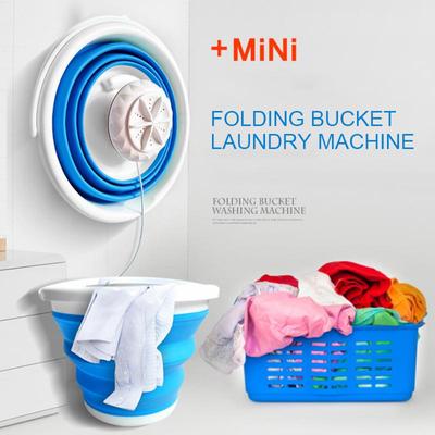 Folding Bucket Laundry Tub Basin Mini Washing Machine Automatic Clothes Clean
