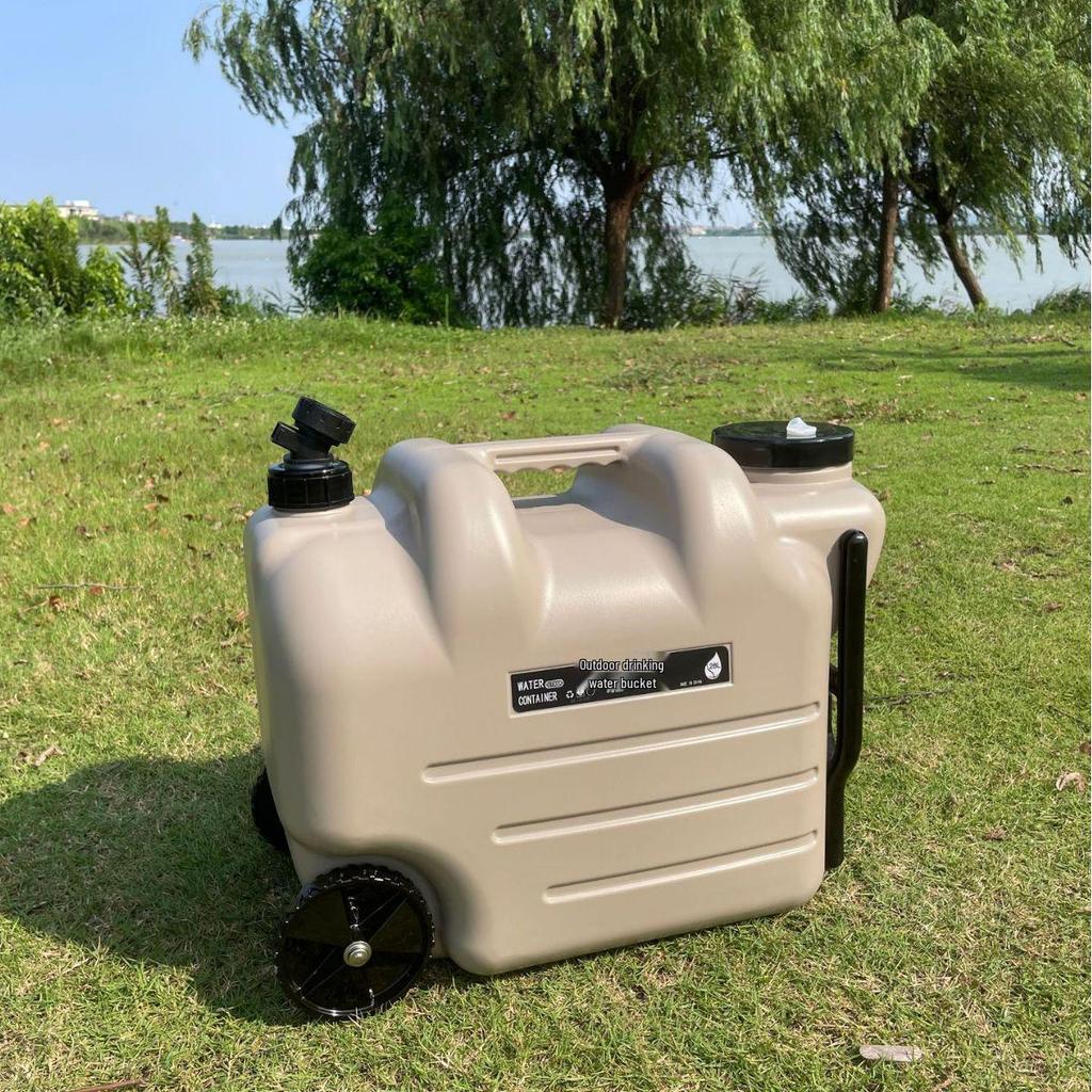 Draagbare Watertank op Wielen met Kraan voor Kamperen