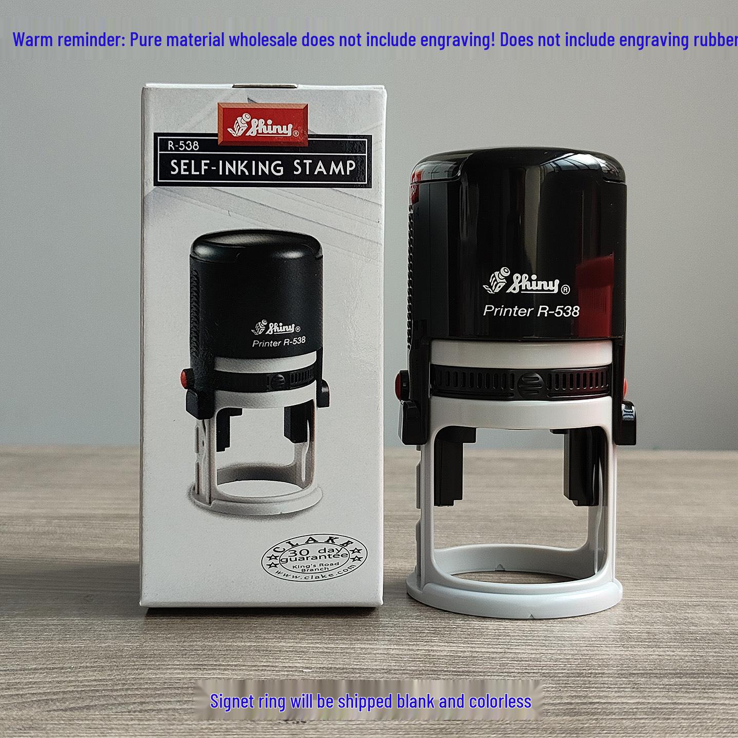 

Taiwan Shiny R-538D Self-Inking Date & Engraving Flip Stamp