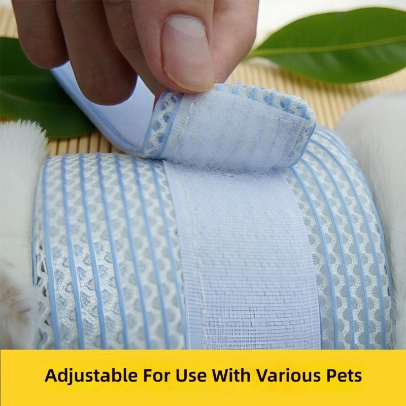 Breathable Dog Cats Recovery Collar Dog Cats Neck Brace Cover for Surgical Wound Protecting and Healing