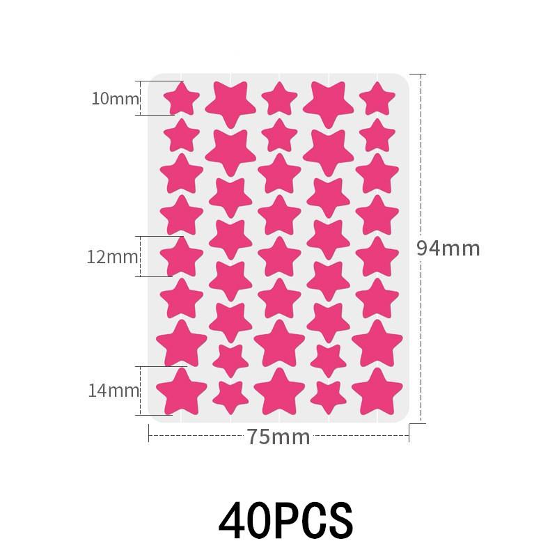 40/432pcs Colorful PE Pimple Patches Cute Star Shaped Pimple Cover Sticker Invisible Pimple Cover Removal Pimple Patch
