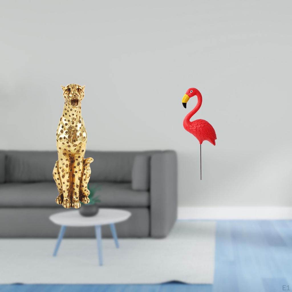Bird Figurine Animal Sculpture Decorative Table Centerpiece Flamingo Garden Stake Ornament for
