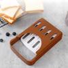 Homemade Bread Slicer Coffee Colored Plastic Foldable Bread Knife Holder Rack for Toast Cake Sandwich Slicer Cutting Baking Tool