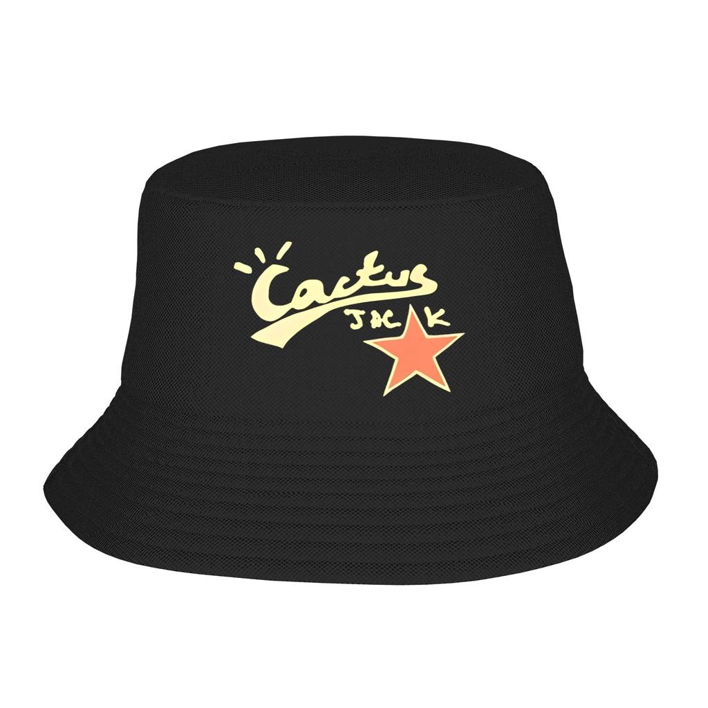 Cactus Jack Face Travis Bucket Hats Spring Headwear Accessories Rapper Fisherman Hats for Camping Woman Ispoti Cap Lightweight