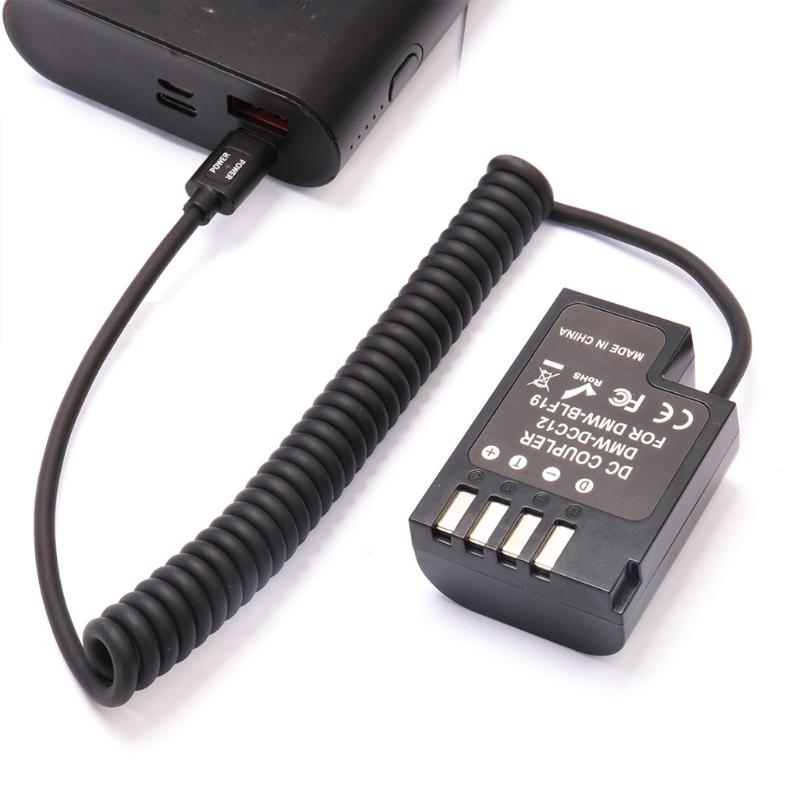 Decoded Battery Adapter with Cable Type C for Panasonic Gh3, Gh4, Gh5, Gh5s,Great Performance