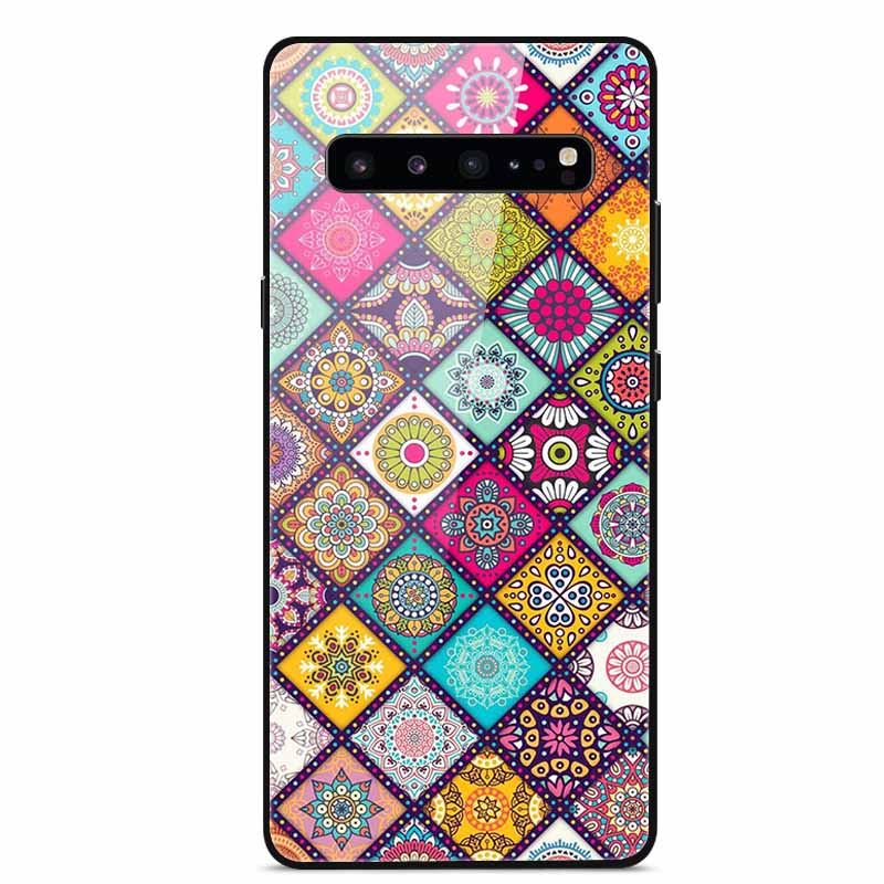 For Samsung S10 5G Case S10e S9 S8 S7 Edge Luxury Tempered Glass Hard Back Cover For Samsung Galaxy S10 Plus Lite TPU Bumper