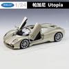 Welly 1:24 Pagani Utopia Alloy Sports Car Model Diecast Metal Track Racing Vehicle Car Model Simulation Collection Kids Toy Gift